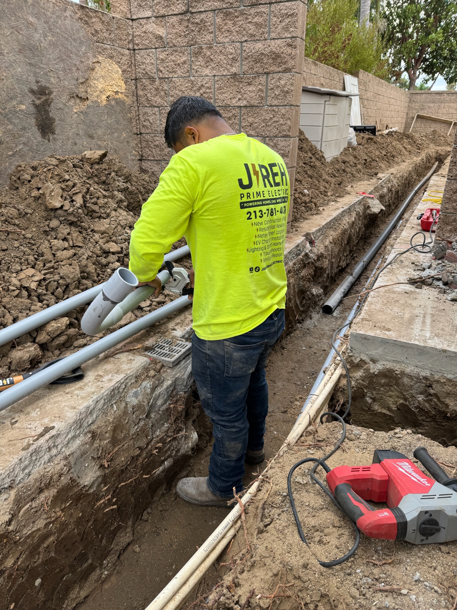 J-REH crew on a construction site